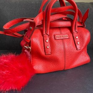 Cole Haan Authentic Red Pebbled Leather Bag